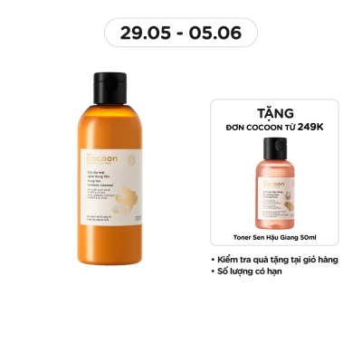 COCOON Sữa Rửa Mặt Nghệ Hưng Yên Cocoon Turmeric Cleanser 310ml