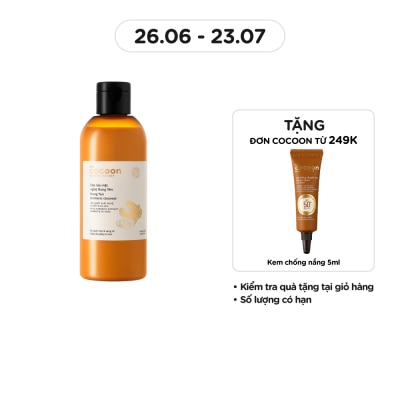 COCOON Sữa Rửa Mặt Nghệ Hưng Yên Cocoon Turmeric Cleanser 310ml