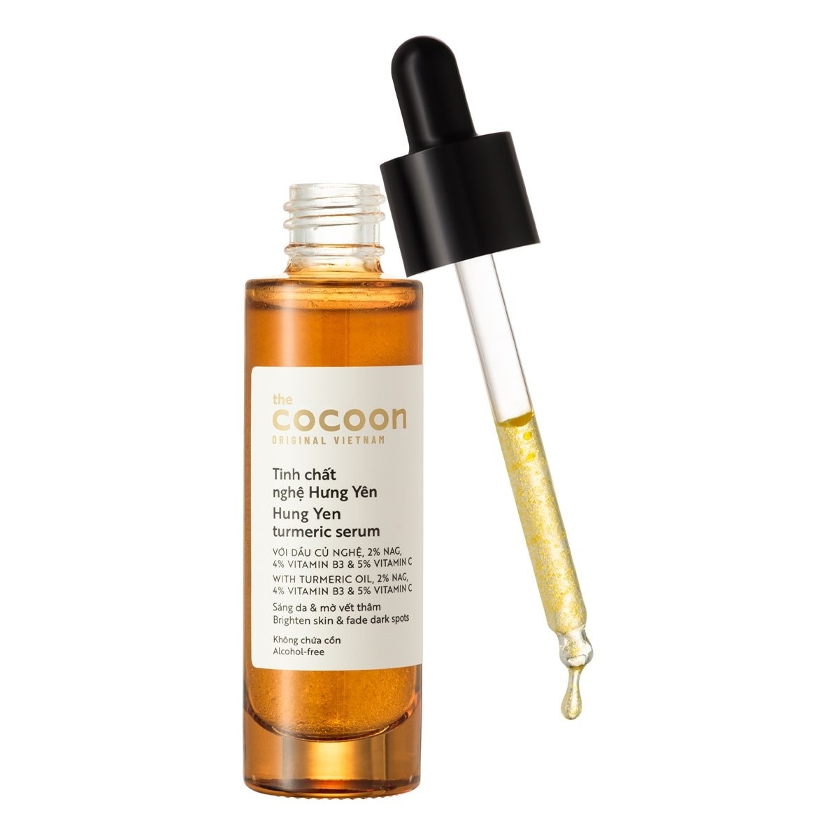 Tinh Chất Nghệ Hưng Yên Cocoon Turmeric Serum Sáng Da & Mờ Vết Thâm 30ml