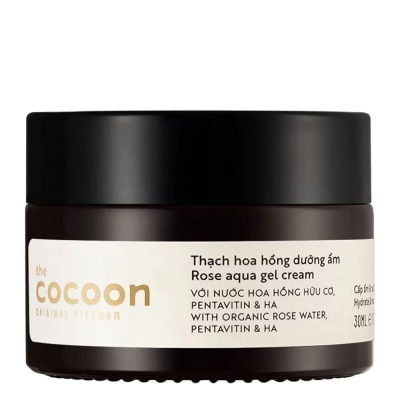 COCOON Thạch Hoa Hồng Cocoon Rose Aqua Gel Cream Hydrate & Nourish Skin Cấp Ẩm Dưỡng Da 100% Thuần Chay30ml