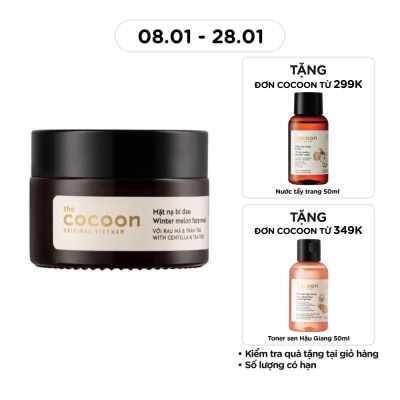 COCOON Mặt Nạ Bí Đao Cocoon Winter Melon Face Mask With Centella & Tea Tree Giảm Dầu và Mụn 30ml