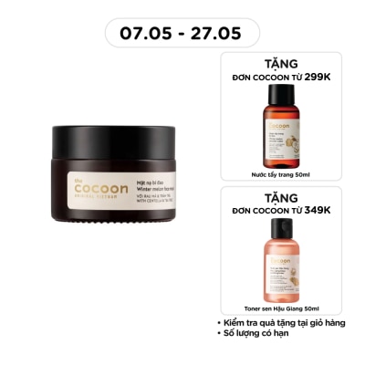 COCOON - Mặt Nạ Bí Đao Cocoon Winter Melon Face Mask With Centella & Tea Tree Giảm Dầu và Mụn 30ml