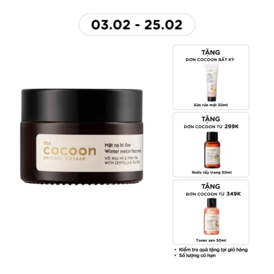 COCOON Face Masks Winter Melon With Centella & Tea Tree Balance Oil & Reduce Pimples 30ml