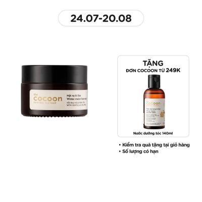 COCOON Mặt Nạ Bí Đao Cocoon Winter Melon Face Mask With Centella & Tea Tree Giảm Dầu và Mụn 30ml
