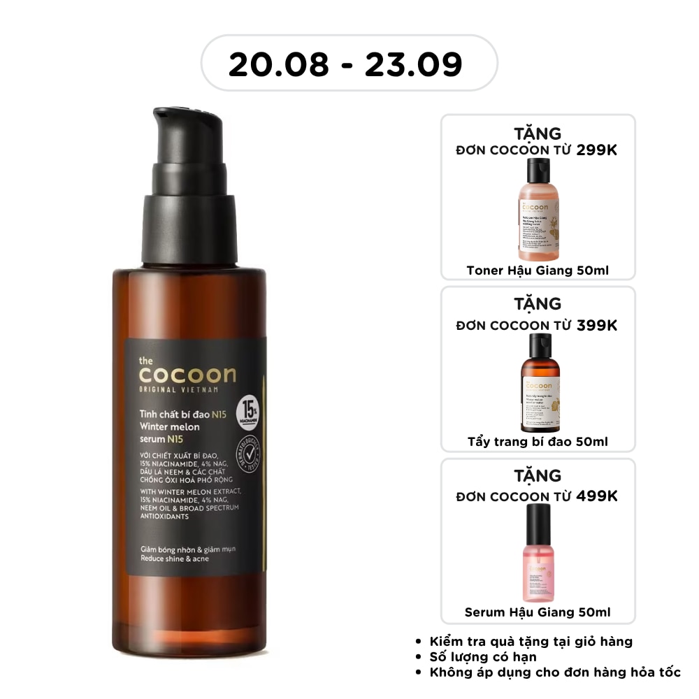 Tinh Chất Cocoon Bí Đao N15 Giảm Bóng Nhờn Và Giảm Mụn 70ml image