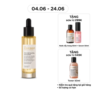 COCOON - Tinh Chất Hoa Hồng Cocoon Rose Serum Cấp Ẩm & Phục Hồi 30ml
