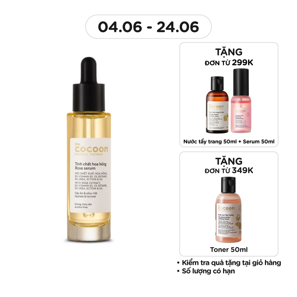 Tinh Chất Hoa Hồng Cocoon Rose Serum Cấp Ẩm & Phục Hồi 30ml