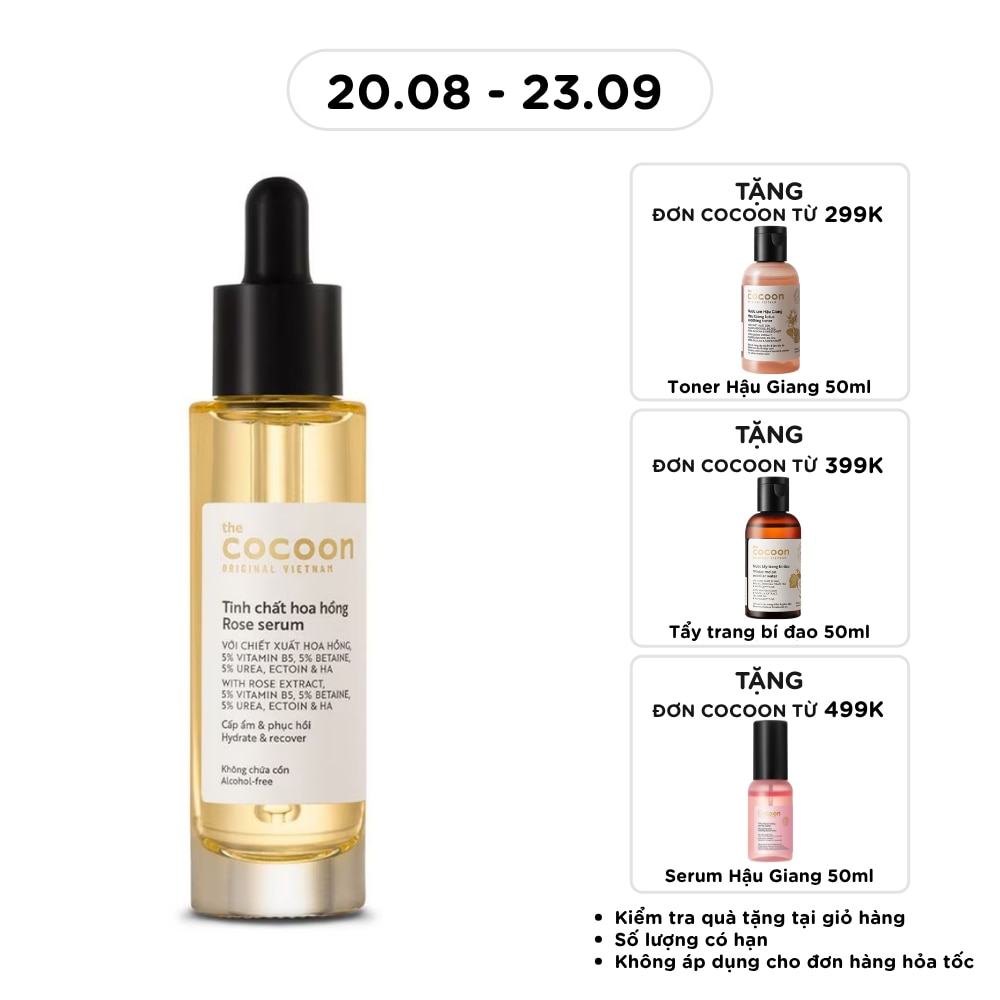 Tinh Chất Hoa Hồng Cocoon Rose Serum Cấp Ẩm & Phục Hồi 30ml image