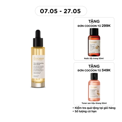 COCOON - Tinh Chất Hoa Hồng Cocoon Rose Serum Cấp Ẩm & Phục Hồi 30ml