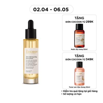 COCOON - Tinh Chất Hoa Hồng Cocoon Rose Serum Cấp Ẩm & Phục Hồi 30ml