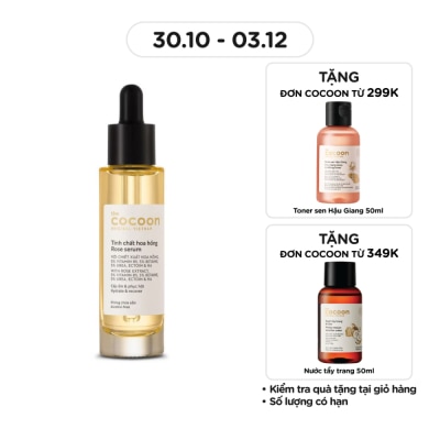 COCOON Tinh Chất Hoa Hồng Cocoon Rose Serum Cấp Ẩm & Phục Hồi 30ml