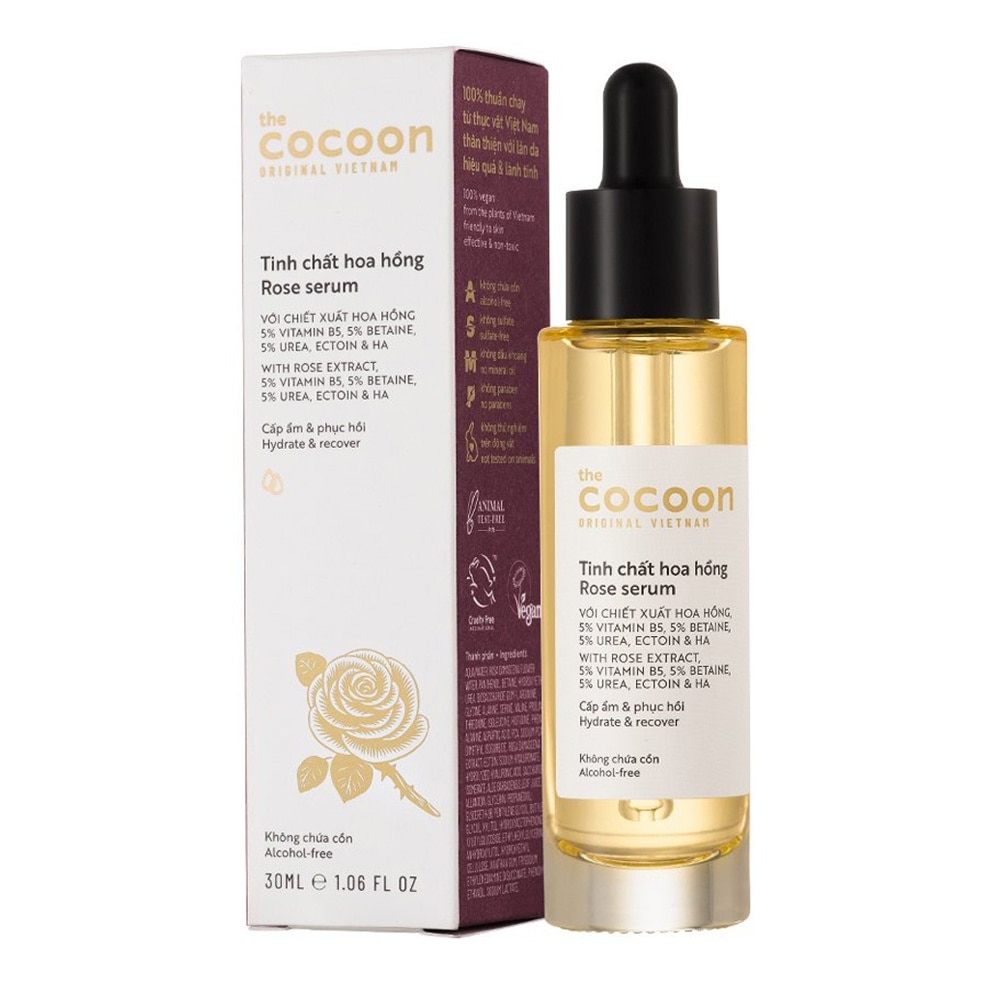 Tinh Chất Hoa Hồng Cocoon Rose Serum Cấp Ẩm & Phục Hồi 30ml