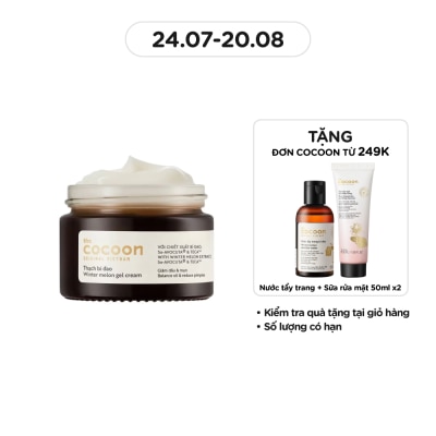 COCOON Thạch Bí Đao Dưỡng Ẩm Cocoon Giảm Dầu và Mụn Winter Melon Gel Cream 30ml