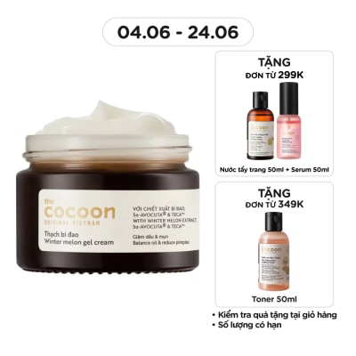 COCOON - Thạch Bí Đao Dưỡng Ẩm Cocoon Giảm Dầu và Mụn Winter Melon Gel Cream 30ml