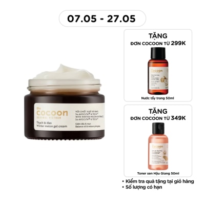COCOON - Thạch Bí Đao Dưỡng Ẩm Cocoon Giảm Dầu và Mụn Winter Melon Gel Cream 30ml