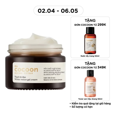 COCOON - Thạch Bí Đao Dưỡng Ẩm Cocoon Giảm Dầu và Mụn Winter Melon Gel Cream 30ml