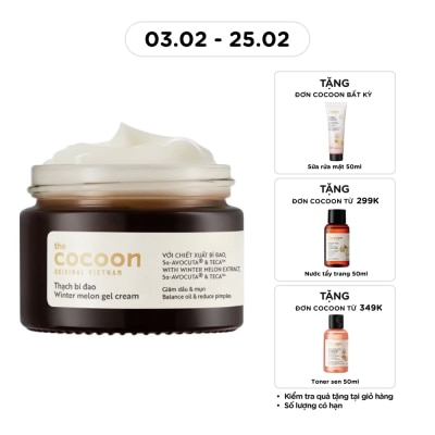 COCOON Thạch Bí Đao Dưỡng Ẩm Cocoon Giảm Dầu và Mụn Winter Melon Gel Cream 30ml