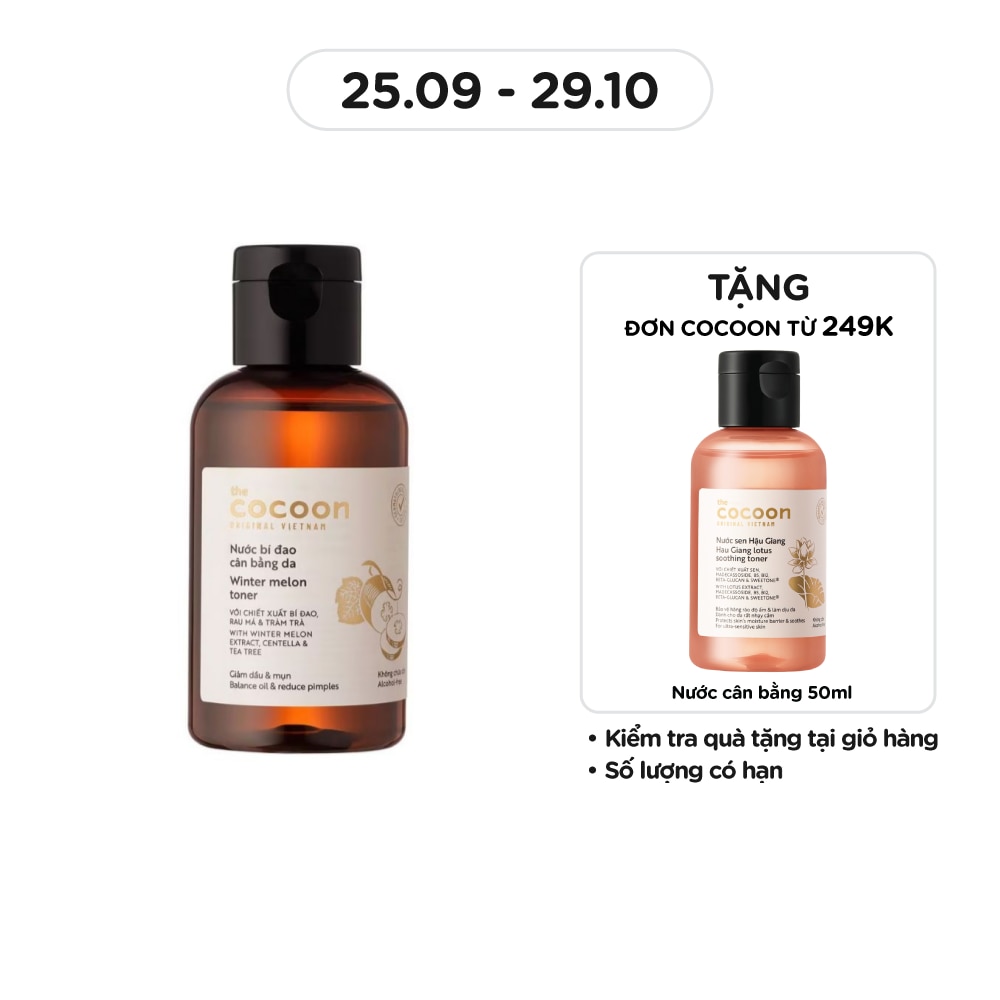 Nước Cân Bằng Da Cocoon Bí Đao Winter Melon Toner 140ml