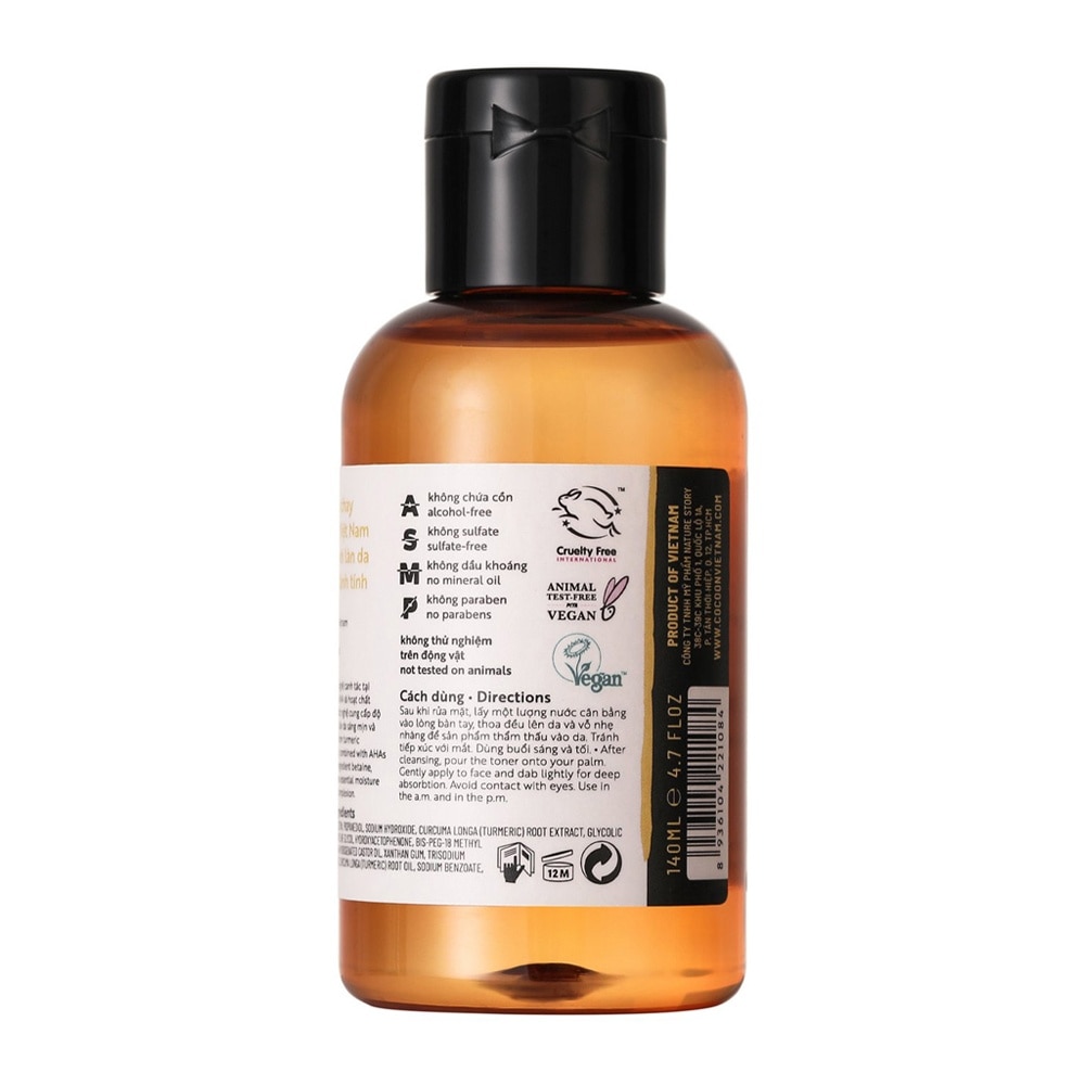 Nước Cân Bằng Nghệ Hưng Yên Cocoon Turmeric Toner 140ml