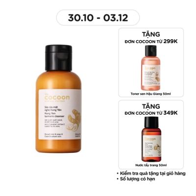 COCOON Sữa Rửa Mặt Nghệ Hưng Yên Cocoon Turmeric Cleanser 140ml