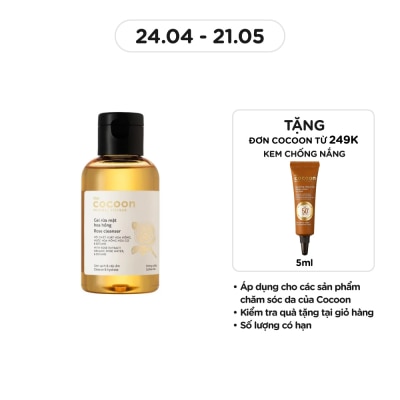 COCOON Gel Rửa Mặt Cocoon Rose Cleanser Hoa Hồng 140ml