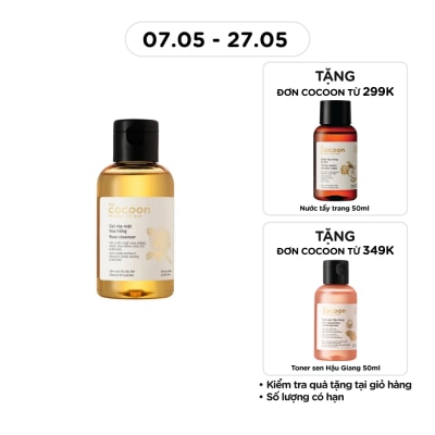 COCOON - Gel Rửa Mặt Cocoon Rose Cleanser Hoa Hồng 140ml