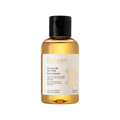 COCOON Gel Rửa Mặt Cocoon Rose Cleanser Hoa Hồng 140ml