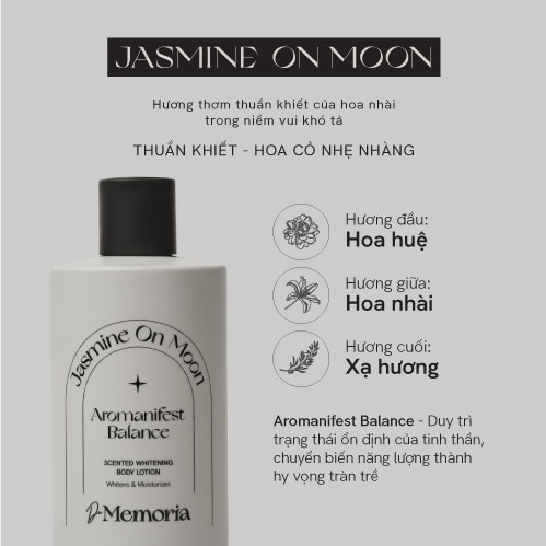 De Memoria Scented Whitening Body Lotion Jasmine On Moon 300ml