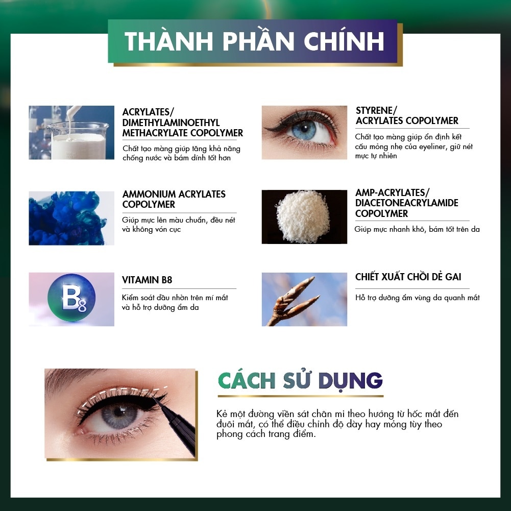 Bút Kẻ Mắt Nước Browit Aurora Long Stay Eyeliner 0.5g .#Super Black image