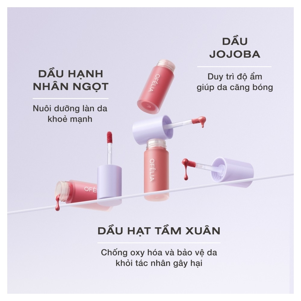 Kem Má Hồng Ofélia Lolli Liquid Blush 4.3g .#LB8 Daydream