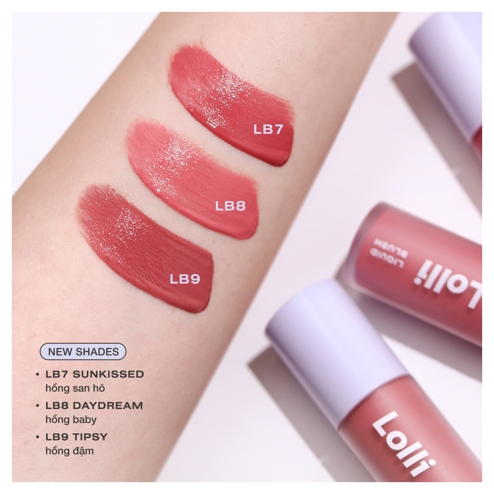 Kem Má Hồng Ofélia Lolli Liquid Blush 4.3g .#LB8 Daydream