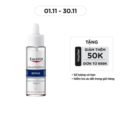 EUCERIN Tinh Chất Eucerin Giúp Phục Hồi Da Nhạy Cảm UltraSensitive Repair Intensive Source Serum 30ml