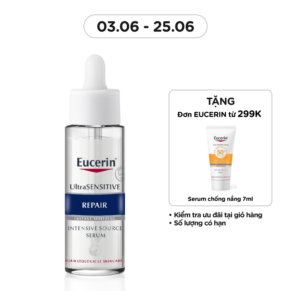 Tinh Chất Eucerin Giúp Phục Hồi Da Nhạy Cảm UltraSensitive Repair Intensive Source Serum 30ml