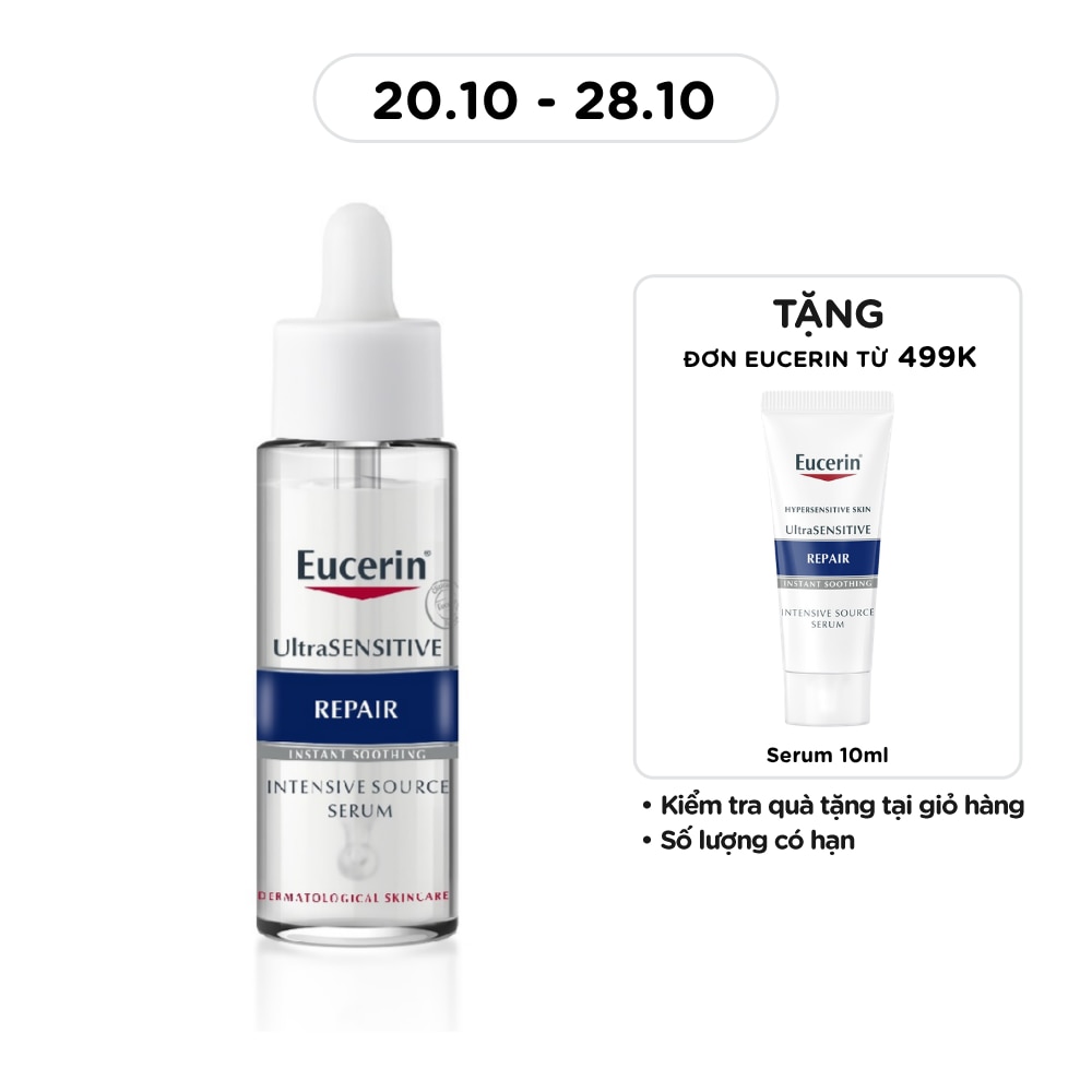 Tinh Chất Eucerin Giúp Phục Hồi Da Nhạy Cảm UltraSensitive Repair Intensive Source Serum 30ml image