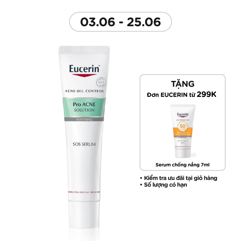 Tinh Chất Eucerin Dưỡng Cho Da Mụn Pro Acne Solution SOS Serum 40ml
