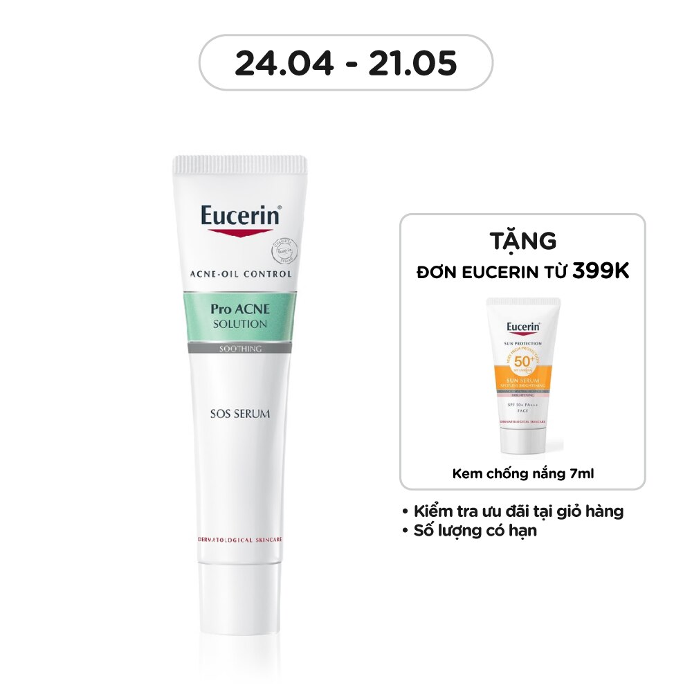 Tinh Chất Eucerin Dưỡng Cho Da Mụn Pro Acne Solution SOS Serum 40ml