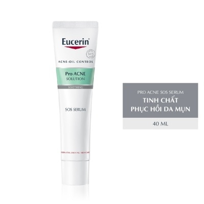 EUCERIN Tinh Chất Eucerin Dưỡng Cho Da Mụn Pro Acne Solution SOS Serum 40ml