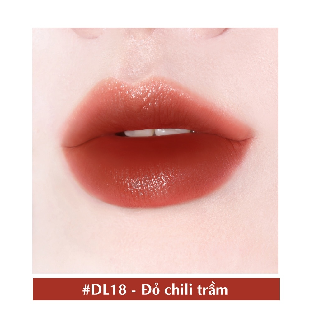 Son Kem Black Rouge Double Layer Over Velvet 4.1g .#DL18 Màu Đỏ Chili Trầm