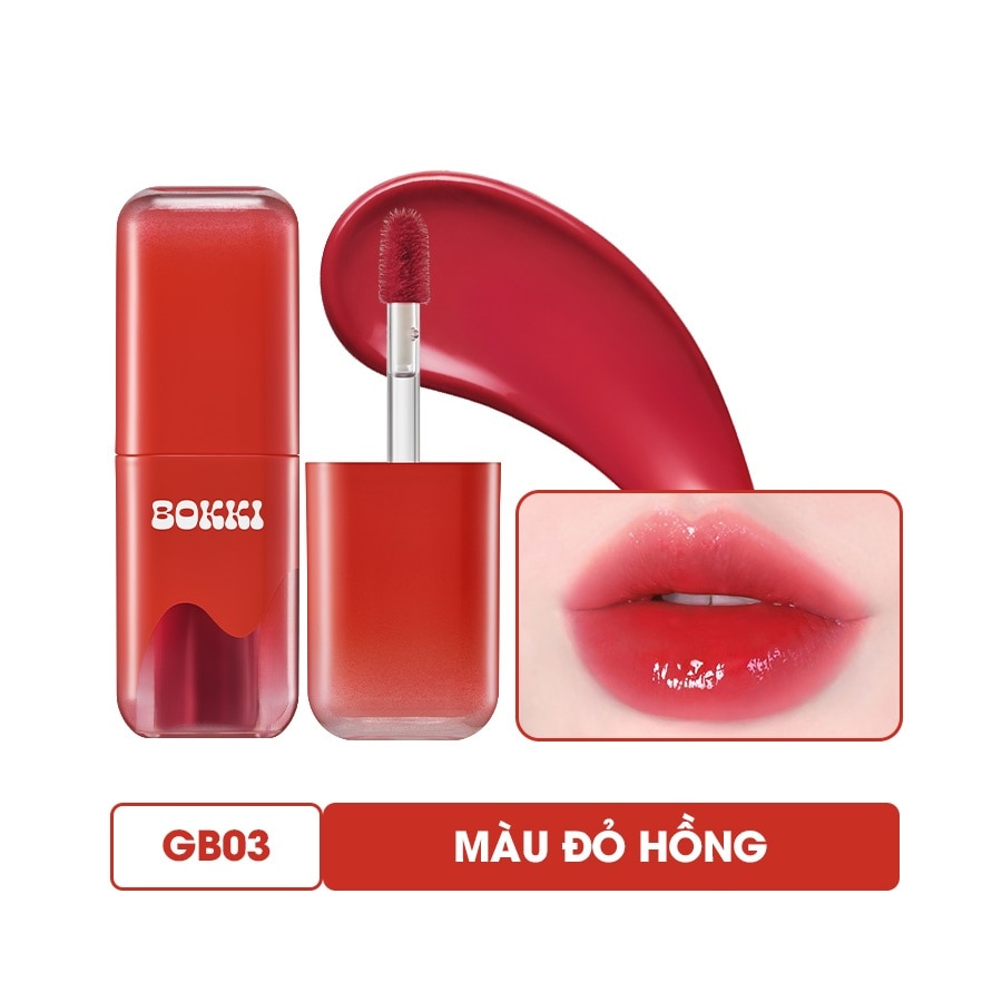 Son Bóng Black Rouge Glow Bokki Tint 4.85g .#GB03 Màu Đỏ Hồng