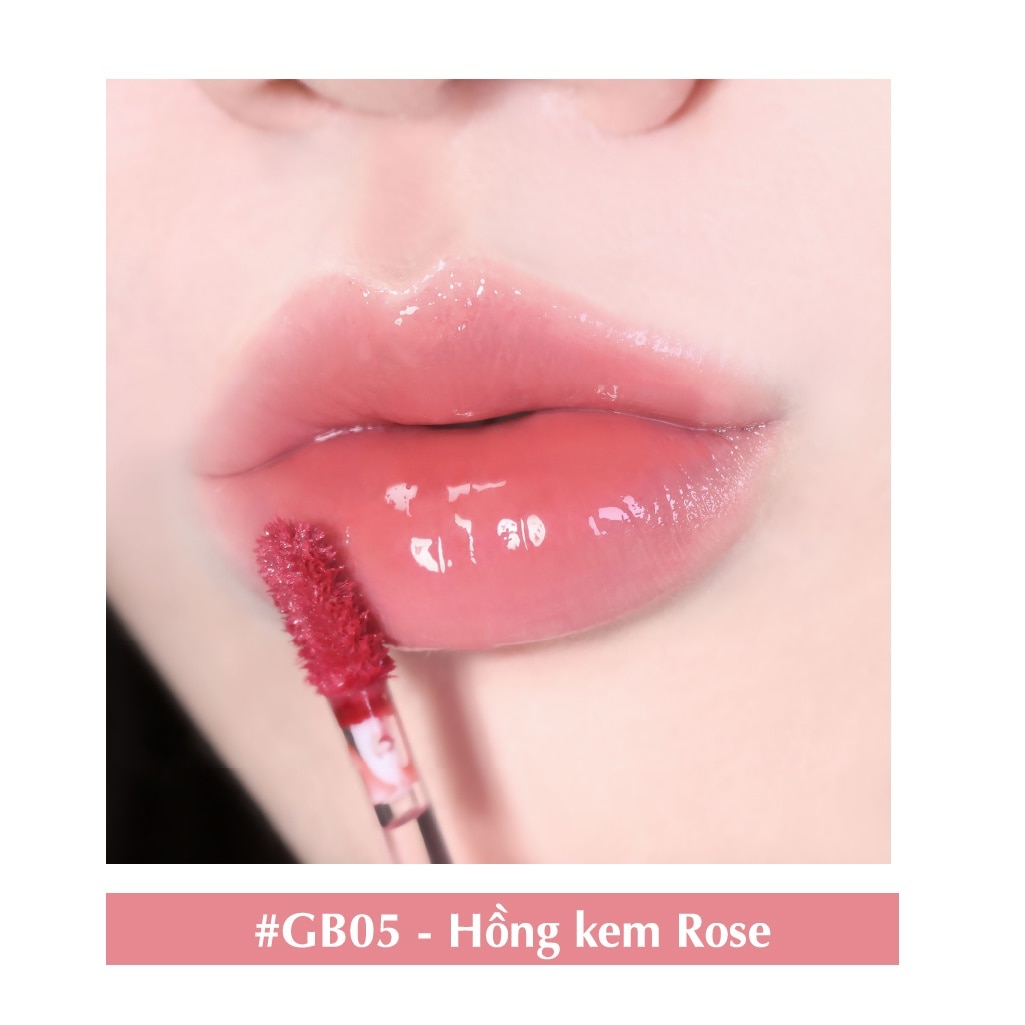 Son Bóng Black Rouge Glow Bokki Tint 4.85g .#GB05 Màu Hồng Kem