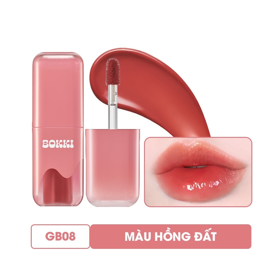 Son Bóng Black Rouge Glow Bokki Tint 4.85g .#GB08 Màu Hồng Đất