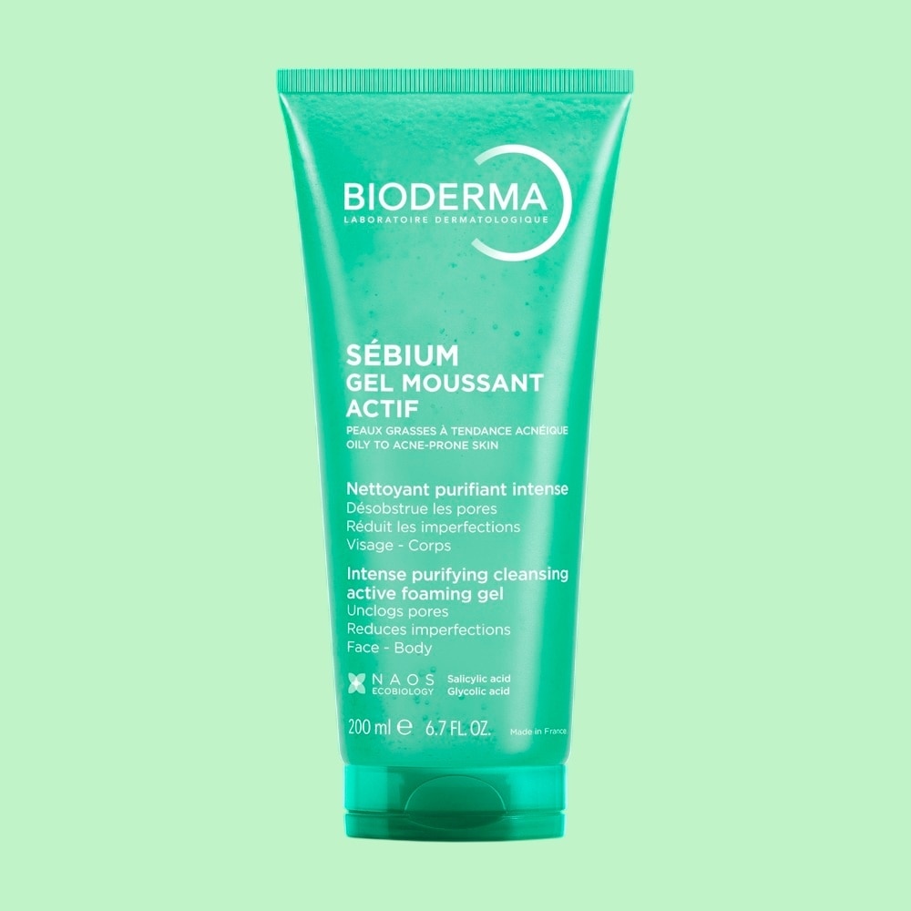 Gel Rửa Mặt Bioderma Cho Da Dầu Và Da Dễ Nổi Mụn Sébium Gel Moussant Actif 200ml image