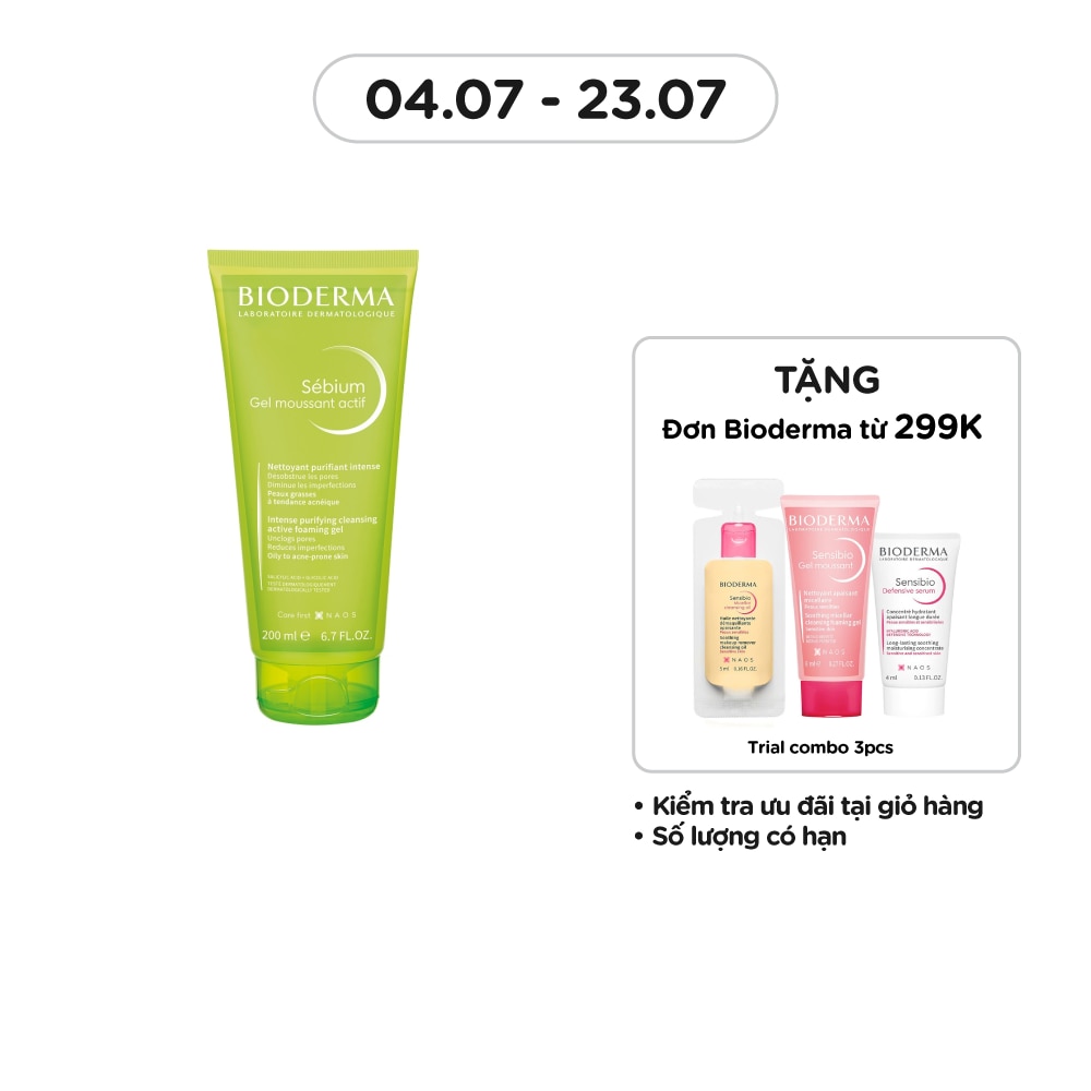 Sébium Gel Moussant Actif 200ml