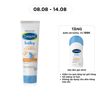 CETAPHIL - Kem Làm Dịu Hăm Tã Cho Bé Cetaphil Baby Diaper Cream Với Hoa Cúc Hữu Cơ 70g image