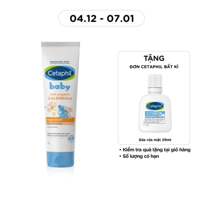 CETAPHIL Kem Làm Dịu Hăm Tã Cho Bé Cetaphil Baby Diaper Cream Với Hoa Cúc Hữu Cơ 70g