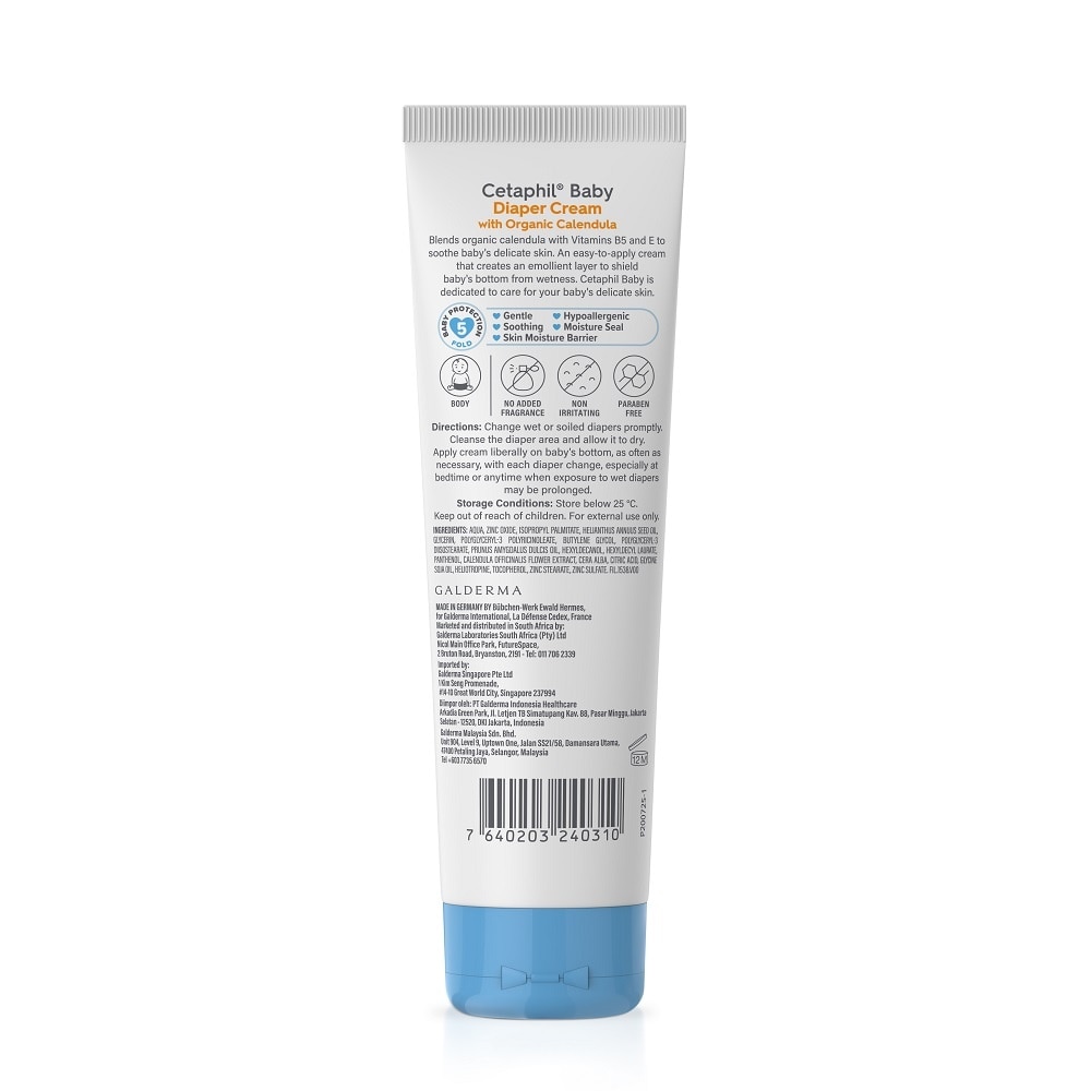 Kem Làm Dịu Hăm Tã Cho Bé Cetaphil Baby Diaper Cream Với Hoa Cúc Hữu Cơ 70g image