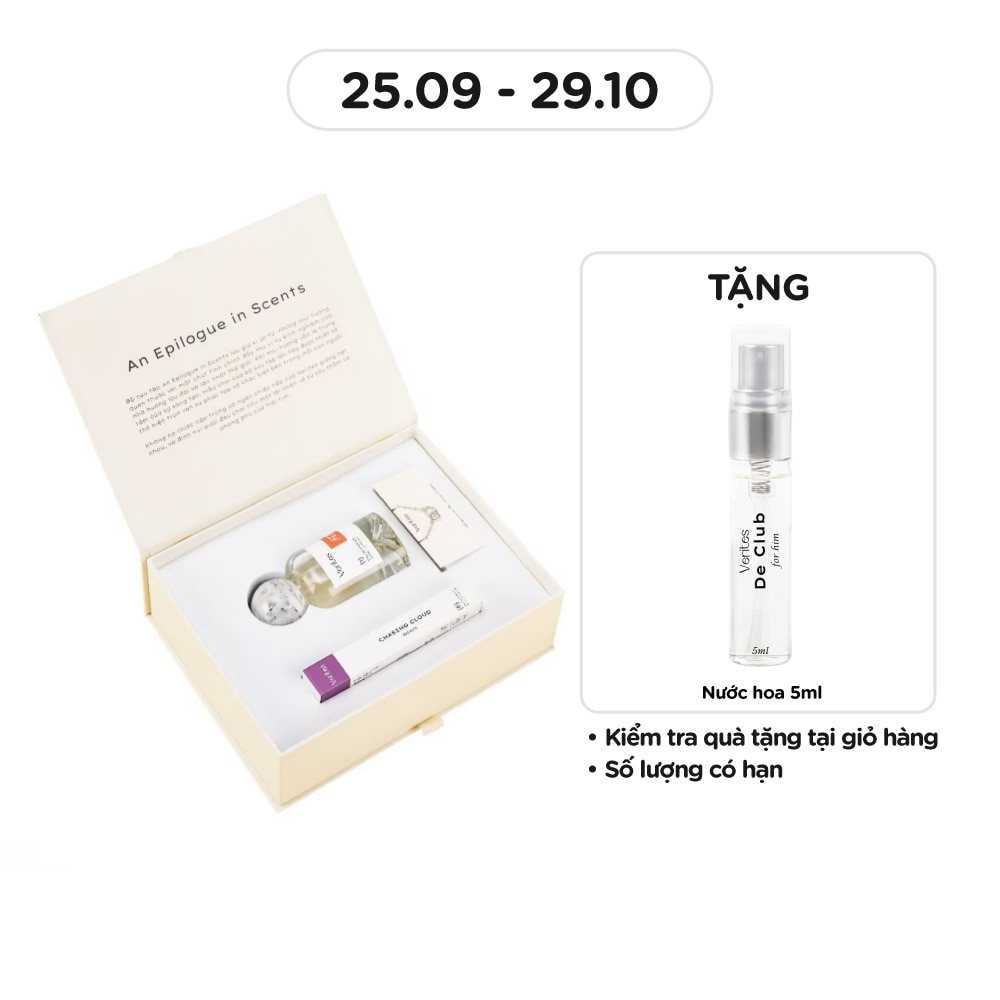 Combo Verites Nước Hoa (Her Summer 50ml + Chasing Cloud 10ml + Lắc Tay Bạc)