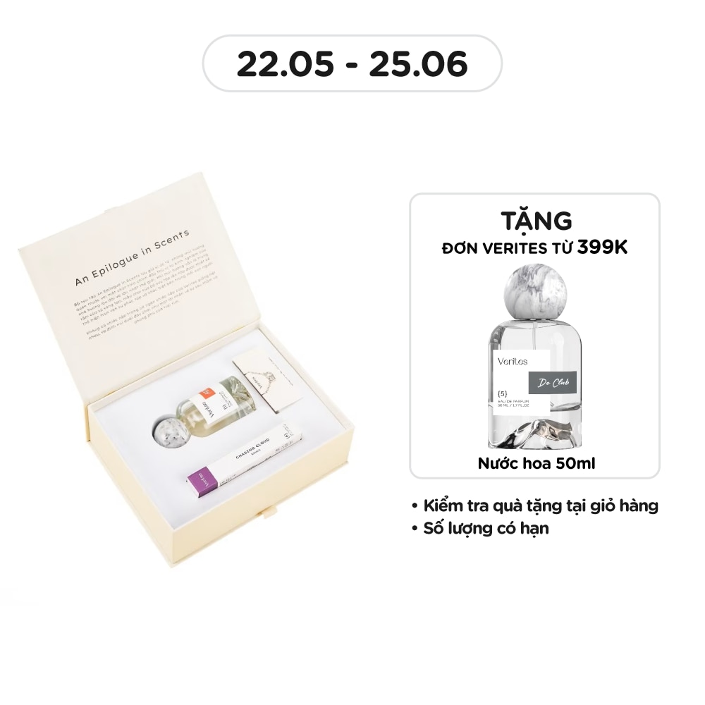 Combo Verites Nước Hoa (Her Summer 50ml + Chasing Cloud 10ml + Lắc Tay Bạc)