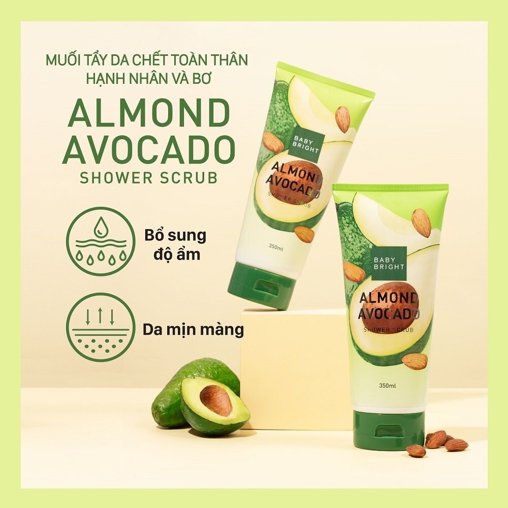 Almond Avocado Shower Scrub 350ml