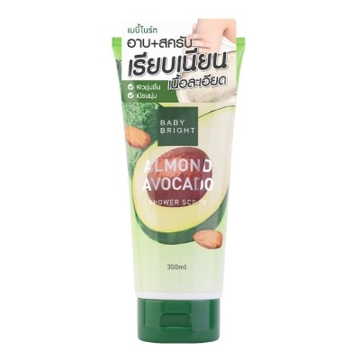 BABY BRIGHT Muối Tẩy Da Chết Baby Bright Almond Avocado Shower Scrub 350ml